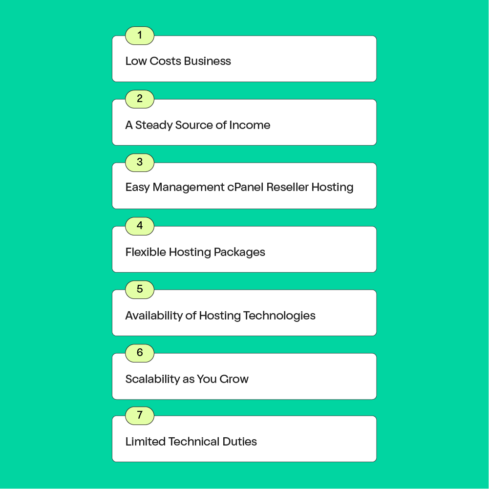 Advantages of Reseller Hosting